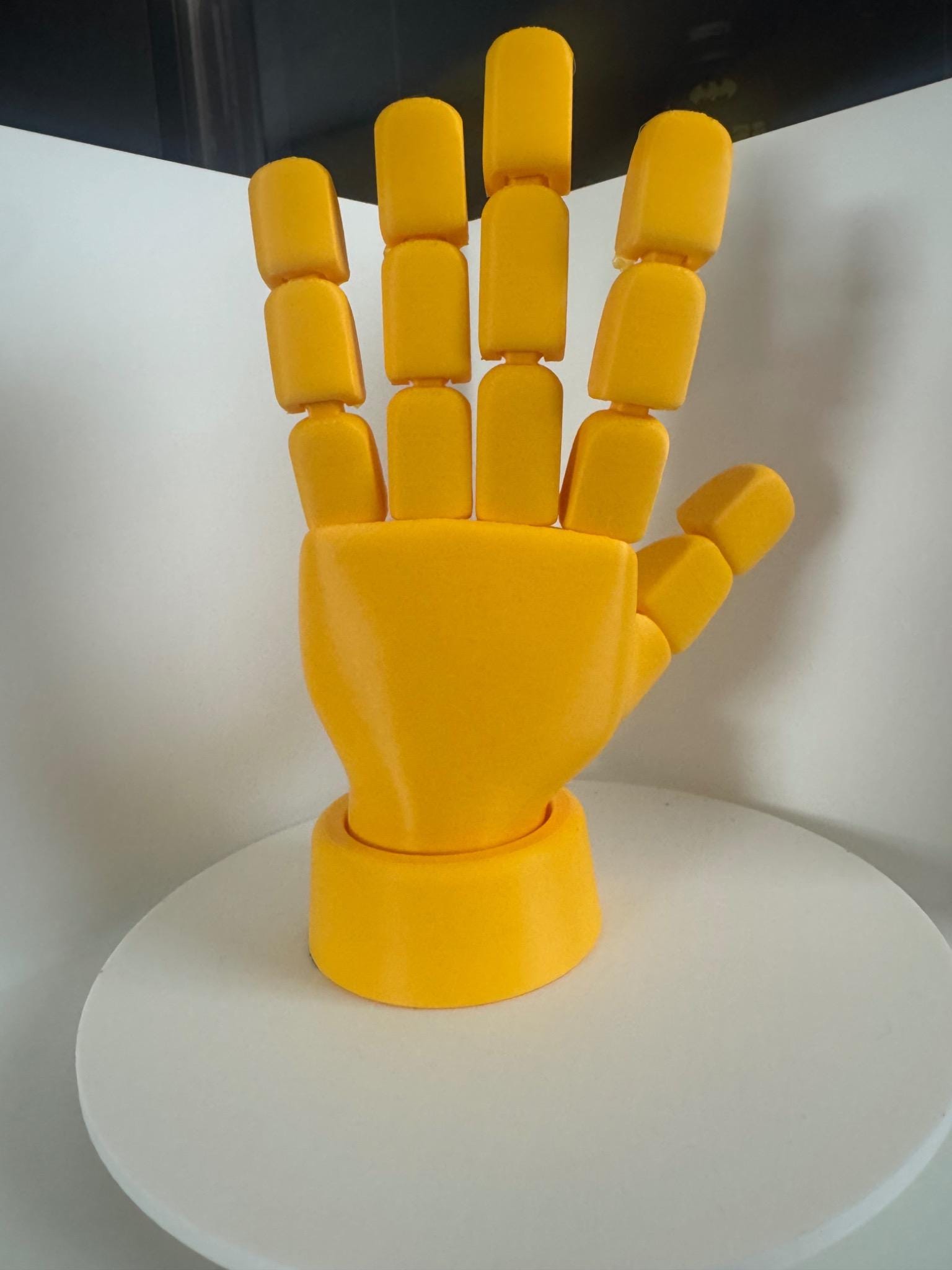 Articulated Plastic Hand Model, Poseable Artist Reference