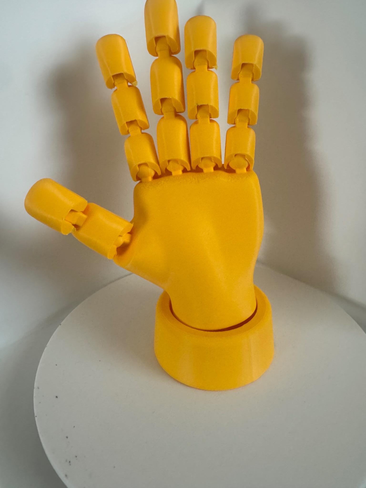 Articulated Plastic Hand Model, Poseable Artist Reference