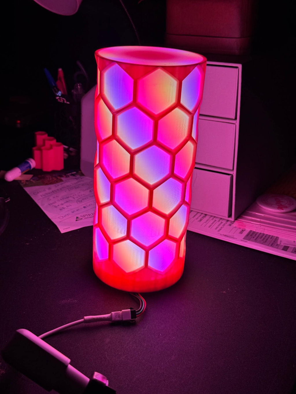 RGB Hexagon Light | Honeycomb Mood Lighting | Gamer Room Decor | Ambient Night Light