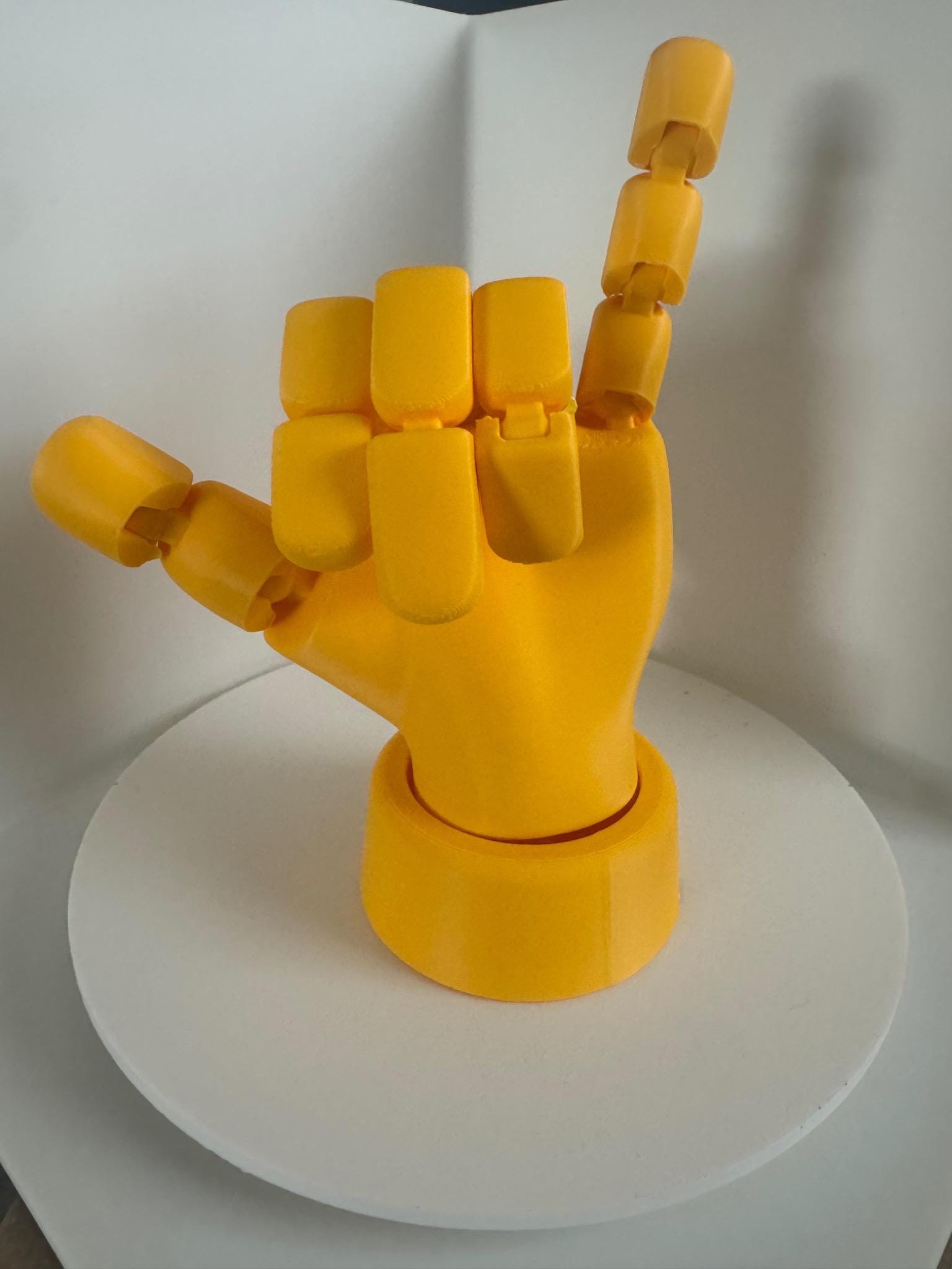 Articulated Plastic Hand Model, Poseable Artist Reference