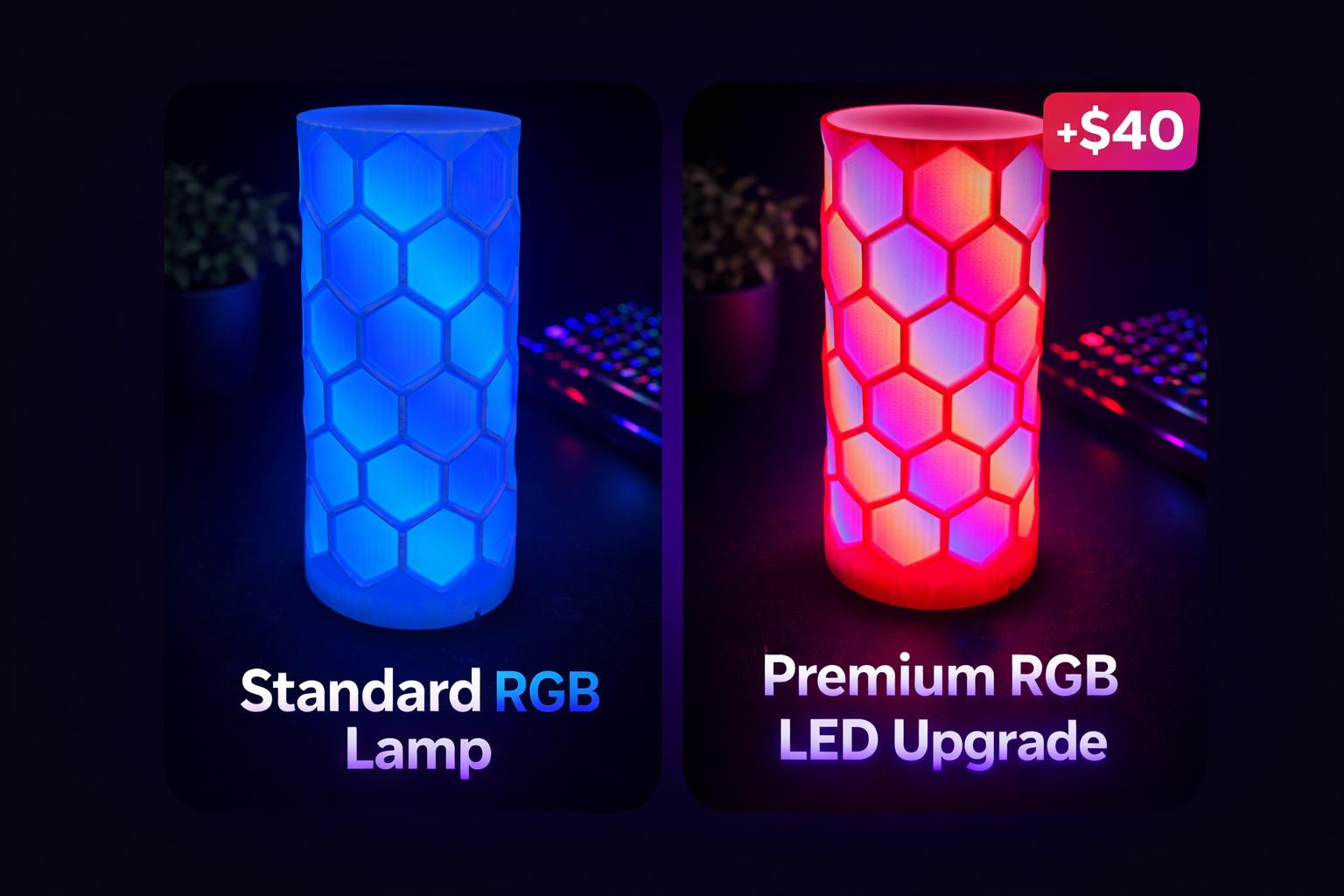 RGB Hexagon Light | Honeycomb Mood Lighting | Gamer Room Decor | Ambient Night Light