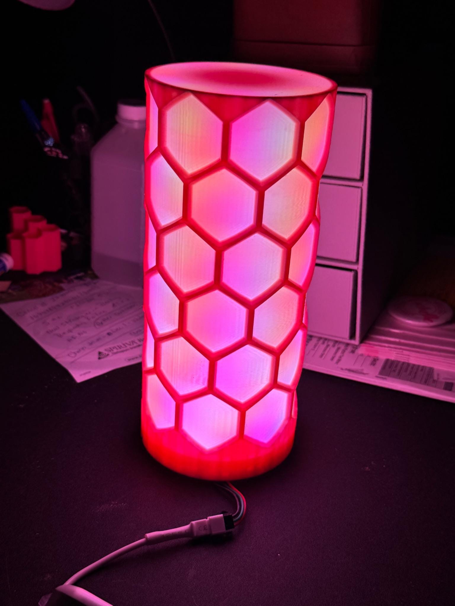 RGB Hexagon Light | Honeycomb Mood Lighting | Gamer Room Decor | Ambient Night Light